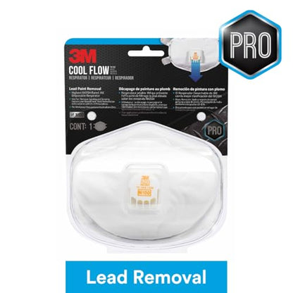 3M Lead Paint Removal Valved Respirator, 1-Pack