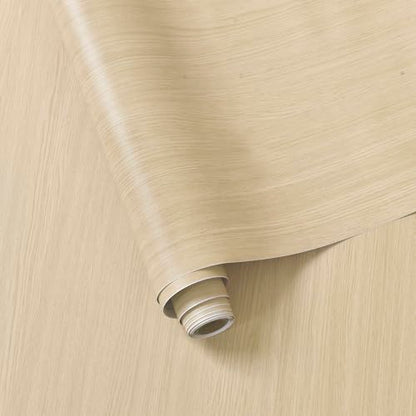 BOMENG Wood Grain Contact Paper Kitchen Countertop Peel and Stick Wallpaper - color: Beige Wood, size: 32" x 354"