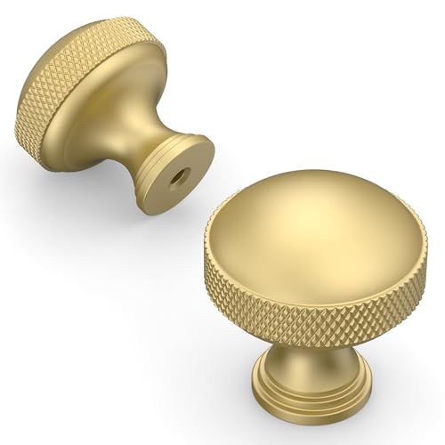 Amerdeco 10 PackChampagne Bronze knurled Cabinet Knobs - color: Champagne Bronze, size: Knob