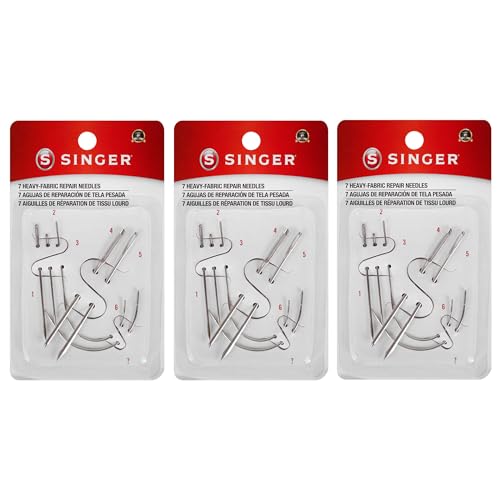 SINGER Heavy Duty Household Hand Needles 7 Count, 3-Pack - style: 3-Pack