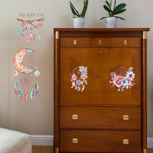 Peacoblue Dreamcatcher Rub On Transfers for Furniture Craft 6"x12" - style: Dreamcatcher