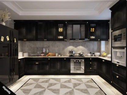 Abyssaly Black Wood Contact Paper Peel and Stick Wallpaper for Cabinets - color: Black, size: 17.7" x 590.6"
