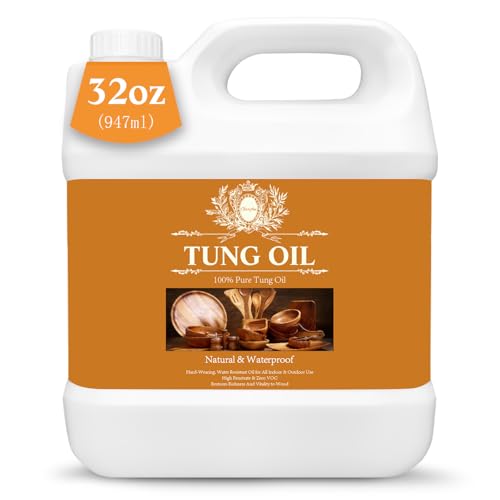 32 OZ Tung Oil for Wood Food Safe, 100% Pure Tung Oil for Wood Outdoor - size: 32 ounces