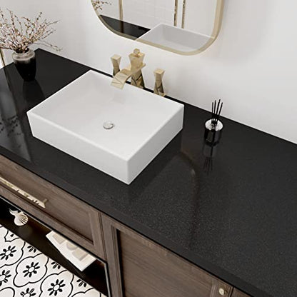 Wallercity Glossy Black Contact Paper Peel and Stick Shiny Glitters Countertop Contact Paper Self Adhesive Removable Wallpaper for Cabinets 15.8"x118" Waterproof Kitchen Table Tops Cover Vinyl Film - color: Black, size: 15.8"W x 118"L