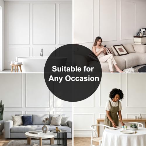 3 Sets Framed Premade Peel and Stick Wall Molding Kit – Pre-Cut Wainscoting Panels Set, Self-Adhesive Installation for Living Room, Bedroom Accent Wall Decor（63 * 39IN-39 * 28IN） - size: 63 * 39IN-39 * 28IN