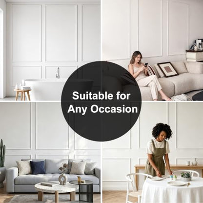 3 Sets Framed Premade Peel and Stick Wall Molding Kit – Pre-Cut Wainscoting Panels Set, Self-Adhesive Installation for Living Room, Bedroom Accent Wall Decor（63 * 39IN-39 * 28IN） - size: 63 * 39IN-39 * 28IN