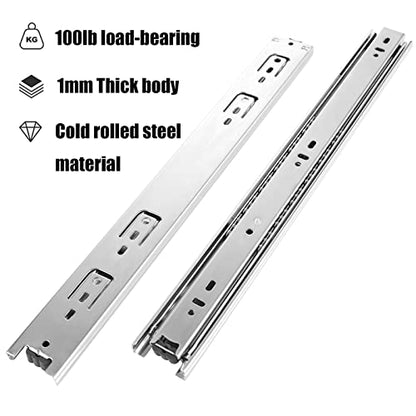 10 Pair of 20 Inch Full Extension Side Mount Drawer Slides - color: 10 sets, size: 20 Inch