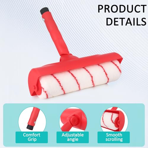 Ceiling Paint Roller No Drip Kit, 98" Paint Roller Kit with Extension Pole