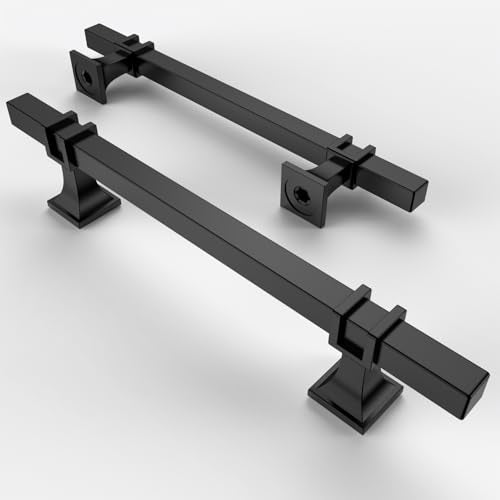 Asidrama 10 Pack 5 Inch(128mm) Matte Black Kitchen Cabinet Handles, Cabinet Pulls Kitchen Cabinet Hardware for Cupboard Drawer Pulls - color: Matte Black, size: 5" Hole Center