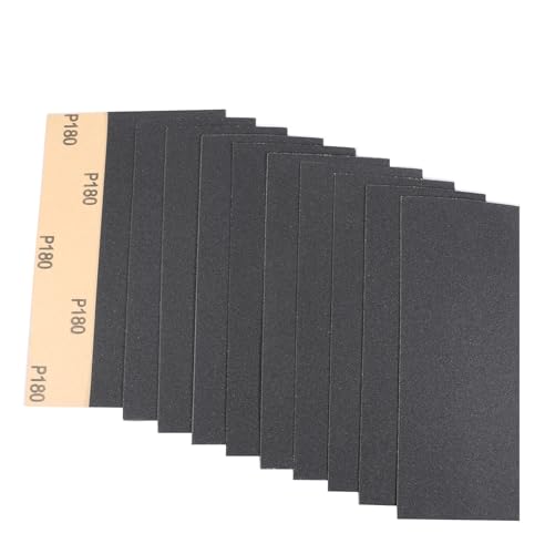 30Pcs 9 x 3.6 Inchs 180 Grit Wet and Dry Handmade Universal Sanding Sheets, Suitable for Woodworking Furniture/Automobiles/Metal/Lacquer Polishing Sandpaper - style: 180 Grit