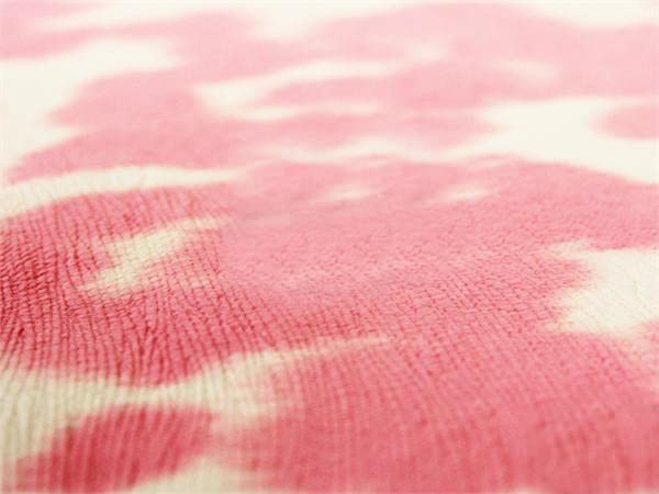 Velvet Suede Fabric Cow Print Pink / 54" Wide/Sold by the Yard