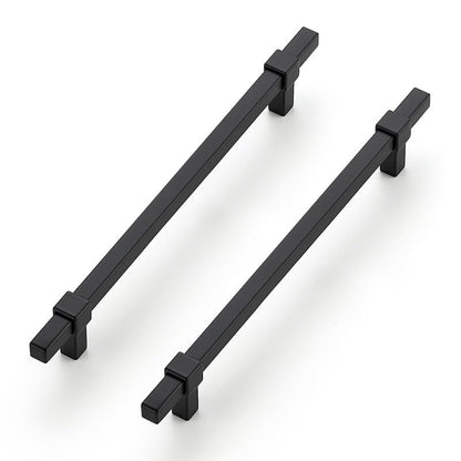 15 Pack Black Cabinet Handles, 7-1/2" Hole Center Kitchen Drawer Pulls - color: Black, size: 7-1/2 Inch Hole Center