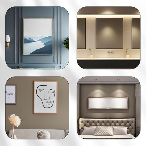 8 Pairs Flush Mount Bracket Interlocking Heavy Duty Photo Frame Hook Black