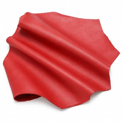 Reed Leather Hides - Cow Leather for Arts and Crafts (8 inches X 11 Inches, Red) - color: Red, size: 0.6 Square Foot