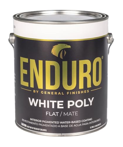 General Finishes Water Based White Poly, 1 Gallon, Flat - color: Flat, size: 128 Fl Oz (Pack of 1)