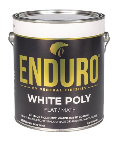 General Finishes Water Based White Poly, 1 Gallon, Flat - color: Flat, size: 128 Fl Oz (Pack of 1)