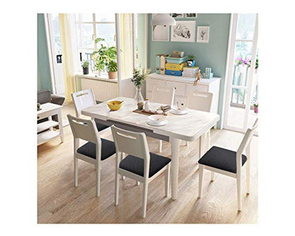 Fuloon Dining Chair Seat Covers Stretch Slipcovers, 6 Pack, Black - color: Black, size: Not Waterproof