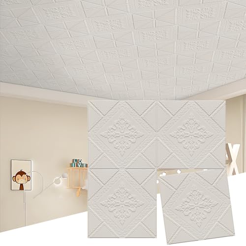 Ceiling Tiles 13.8x13.8 inch, 16 Pcs Ceiling Tiles - color: Geometric, size: 16pcs