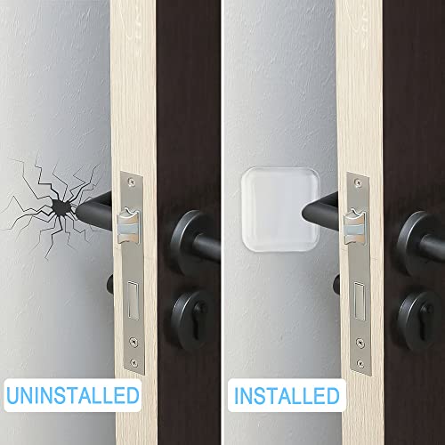 12 PCS Door Stopper Wall Protector, Clear Square - size: 4 cm Square (12 pcs)