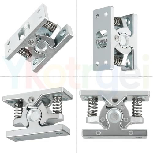 Heavy RV Door Holder Zinc Alloy Trailer Door Latch, Spring Loaded Double Roller Catch Easy Lock Stop for Trailers, Boats, Garage, Cabinets & Home Use with Screws (1 Pcs) - style: 1 Pcs