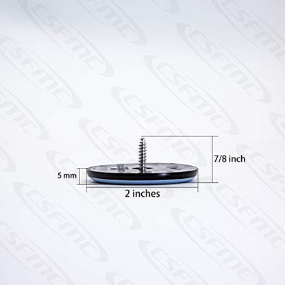 Furniture Slider Pads,Table/Chair/Cabinet/Sofa Glide,Protect the Floor by Sliding Like Magic,Install the Bottom of the Furniture (2 inch Base) - size: 12 Pack 2 inches(50mm) Base