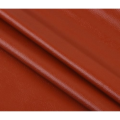 Ramya Faux Leather Sheets Roll 12" X 53"(30cm X 135cm) Upholstery Faux Leather Suitable for Handmade DIY, Earrings, Hair Clips, Sewing Crafts Projects (Brown) - color: Brown