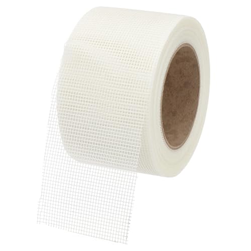 PATIKIL Drywall Repair Mesh Tape, 3 inch x 82 ft Fiberglass Repair Patch Self-Adhesive Dry Wall Joint Tape 12 Mesh Wall Hole Crack and Seam Patch, White - size: 3 inch x 82 Feet