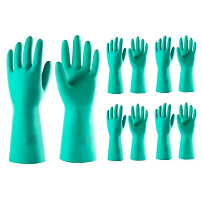 ThxToms 5 Pairs 15mil Nitrile Chemical Resistant Gloves,Latex Rubber Free,M - color: Pack of 5, size: Medium