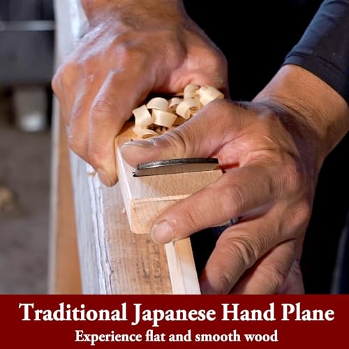 SUIZAN Kanna Japanese Wood Planer 1.7" Double Blade - Hand Block Plane - size: 1.7 inch (42mm) 2-Blade