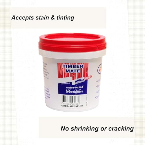 Timbermate Wood Filler Water Based, 4 Pounds, Alder