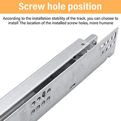 URBEST Drawer Slide,Under-Mount Concealed Self Soft Close Under，Concealed Cabinet Furniture Drawer Runners (10 Inch) - size: 10 Inch