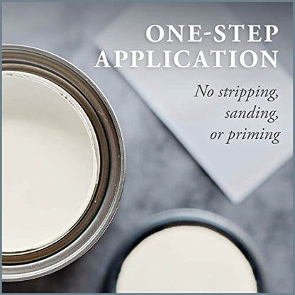 AMY HOWARD AT HOME One Hour Miracle Paint - Water-Based Enamel - Scrubbable Eggshell Finish - All In One Furniture Paint - No Stripping, Sanding, or Priming - 32 OZ - Barnboard - color: Barnboard