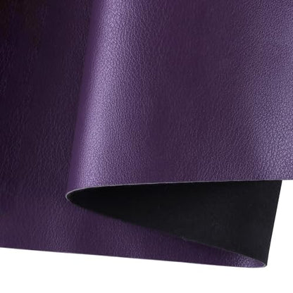 Faux Leather Sheets,Marine Vinyl Fabric,Faux Leather for Crafts. - color: Purple, size: 1 Yard