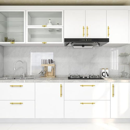 15 Pack Gold Cabinet Handles, 3-3/4" Hole Center Kitchen Drawer Pulls - color: Gold, size: 3-3/4 Inch Hole Center