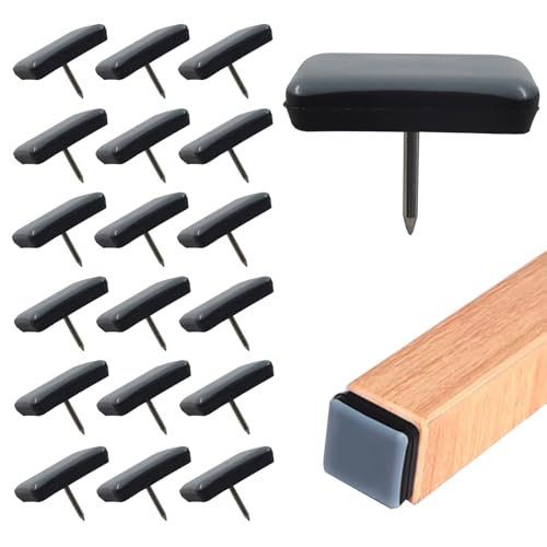 Teflon Furniture Sliders, 20 Pcs, 1-3/16inch (30 mm) Square - size: 1-3/16 inch (30mm)