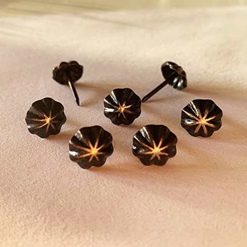 Maozaa 300Pcs 7/16" Upholstery Tacks for Furniture, Decorative Tacks - size: 300 PCS - Round Head