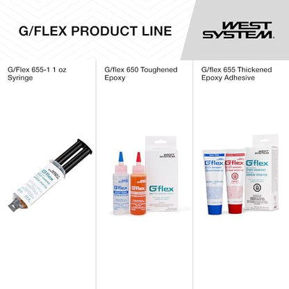 West System G/Flex 655-1 Epoxy Adhesive Syringe, 1 oz | Quick Repairs