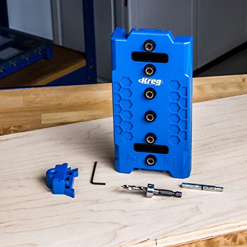 Kreg Shelf Pin Jig 1/4 Inch, Cabinet Shelf Drilling Jig, KMA3225 - size: 6mm x 38mm