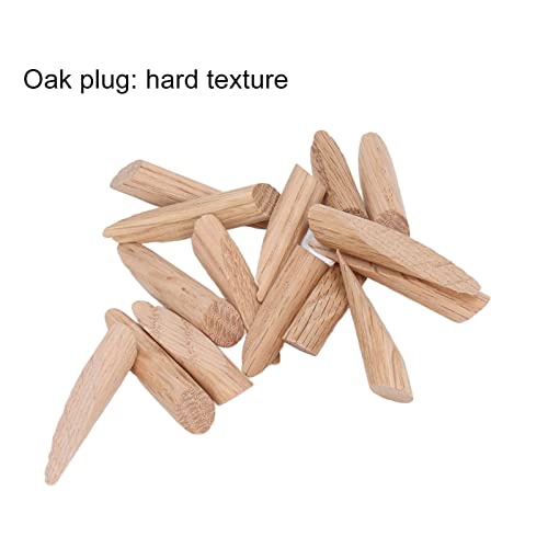 Wood Pocket Hole Plugs, 50-Pack Oak Wooden Dowel Jigs for Woodworking Projects