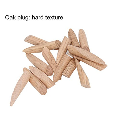 Wood Pocket Hole Plugs, 50-Pack Oak Wooden Dowel Jigs for Woodworking Projects