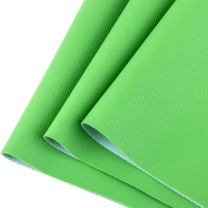 HGUAN Marine Vinyl Upholstery Faux Leather Sheets Fabric 12" X 54" Suitable for Furniture Sewing,Sofa Handmade DIY Projects (Green, 1/3 Yard) - color: Green, size: 1/3 Yard