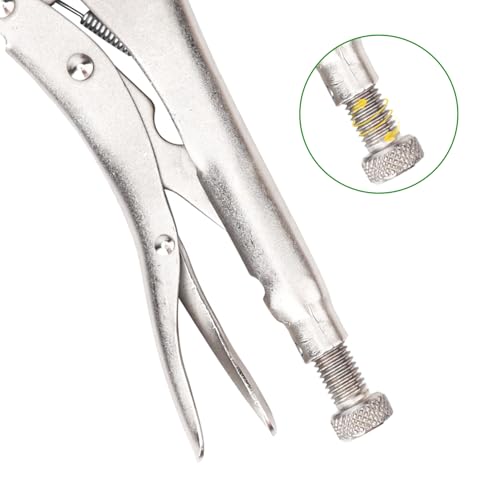 4 Pack 18 Inch C-Clamp Locking Pliers with Swivel Pads, Heavy Duty, Adjustable Vise Grip C Clamps for Woodworking and Home Improvement - size: 4 Pack 18 Inch