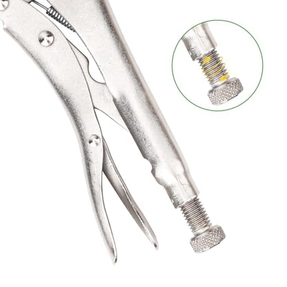 4 Pack 18 Inch C-Clamp Locking Pliers with Swivel Pads, Heavy Duty, Adjustable Vise Grip C Clamps for Woodworking and Home Improvement - size: 4 Pack 18 Inch