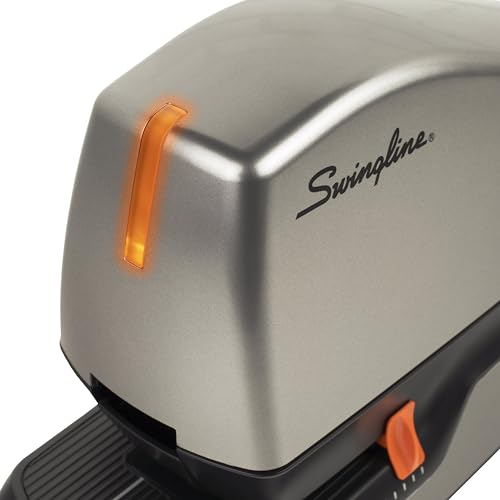 Swingline Electric Stapler, 60 Sheet Capacity, Optima 60, Jam Free, Auto or Manual, Black and Silver (48210) - size: 60 Sheet, style: Full Strip (Pack of 1)