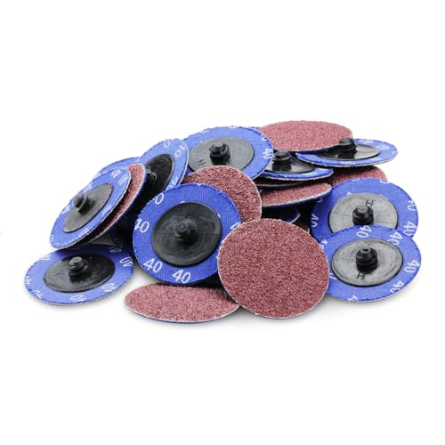 BHA 2" Aluminum Oxide Quick Change Sanding Discs, 40 Grit - 25 Pack - size: 40 Grit