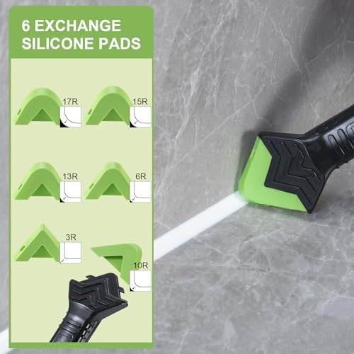 Goopreen 3 in 1 Silicone Caulking Tool Kit, Caulk Remover Tool&Caulk Tool - style: Classic