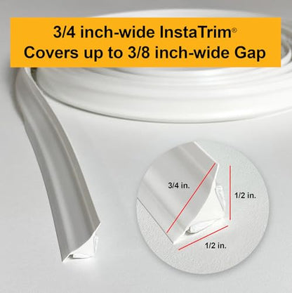 InstaTrim Flexible, Self-Adhesive Caulk Strip Sealant, 3/4" x 10', Bronze - color: Bronze, size: 3/4 in x 10 ft