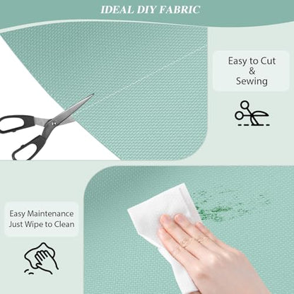 ANMINY 100% Waterproof Fabric Marine Canvas, 58" W 600D, 5 Yards Aqua - color: Aqua, size: Pre-cut 5 Yards