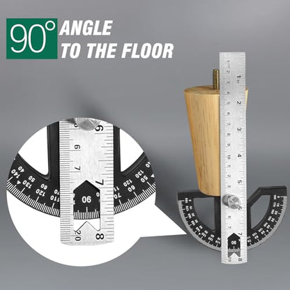 FoDau770 Rubber Wood Legs 4", Straight Taper, 5/16"-18 Thread, 4pcs - color: Varnish, size: 4 Inch - Straight (90°)