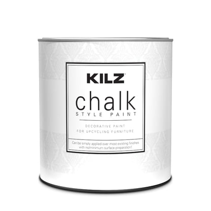 KILZ Chalk Style Paint, Interior, Ultra Flat, Blue Juniper, 1 Quart - color: Blue Juniper